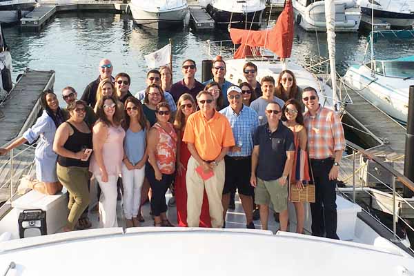 Employees enjoying best Chicago corporate cruise ever!
