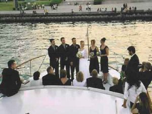 The Sophisticated Lady wedding yacht cruise