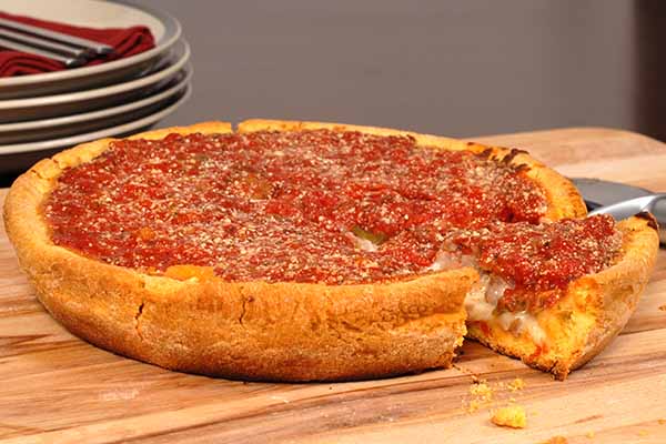 Chicago style pizza